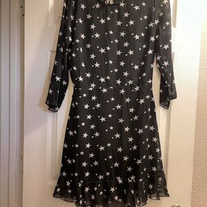 Black and white dress with white stars